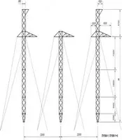  Стальные опоры ЛЭП 110 кВ - 