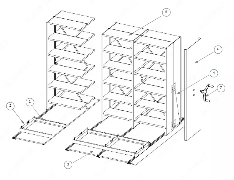  Мобильные стеллажи от производителя Оптом и розница