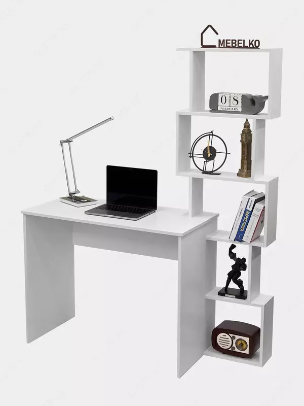 Стол письменный компьютерный с полками