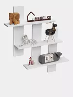 Kitoblar va gullar uchun devorga ornatiladigan osma polka