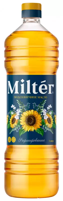 Масло подсолнечное рафинированое-дезодарированое (Высший сорт) 1 л.