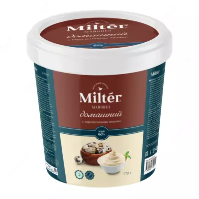 Майонез «Домашний» с перепелиными яйцами c  67% 770 гр