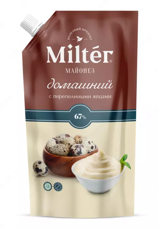 Майонез «Домашний» с перепелиными яйцамис 67% 190 гр