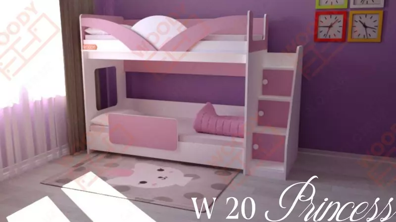 Двухъярусная кровать W 20 Princess