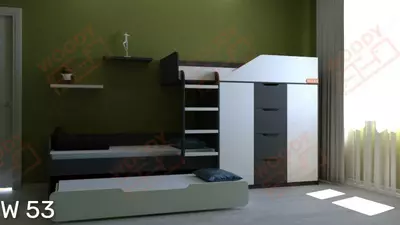 Комплект для троих  с встроенным шкафом и ящиками W 53. - 5 950 000 сум / шт.