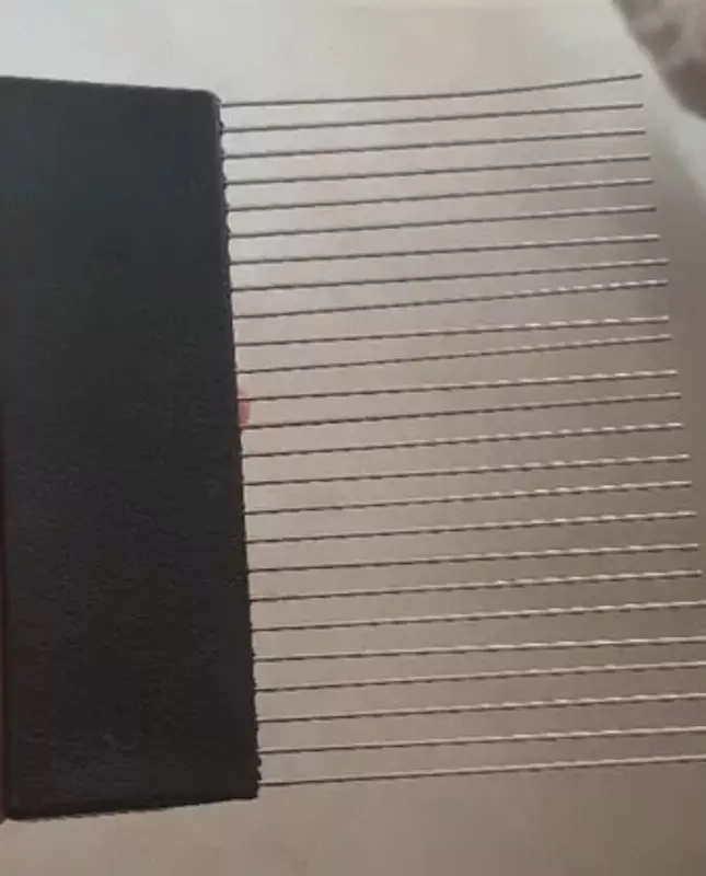 Текстурная ручная кельма-гребенка "KSL24" нерж. сталь/РР