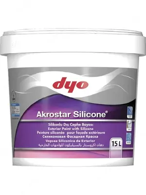 Фасадная акрил-силиконовая водоэмульсионная краска "DYO" Akrostar Silicone