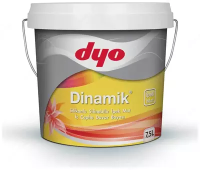 Интерьерная силиноакриловая краска (моющаяся) "DYO" DINAMIK MATT