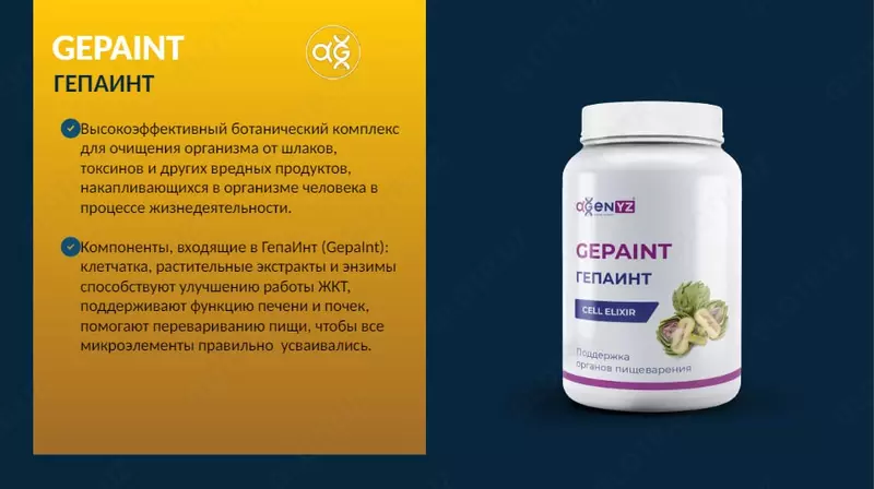 ГепаИнт (GepaInt) – поддержка органов пищеварения Инновационная международная компания AGenYZ
