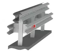 Двухъярусные двухсторонние дорожные ограждения металлическе