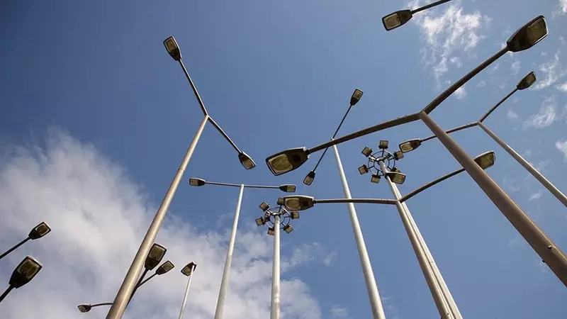 от {0} сум Оцинкованные граненые конические опоры освещения