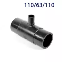 Неравнопроходный фитинг - тройник  Ø110х63х110 SDR 11