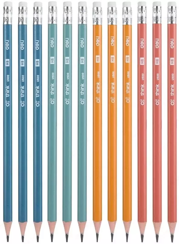 Oddiy qalam Deli EU50000 o'chirgich bilan HB deb o'ylayman