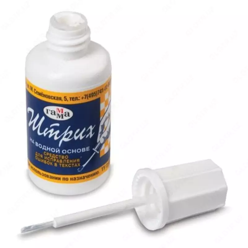 Корректирующая жидкость Гамма "Штрих", с кисточкой