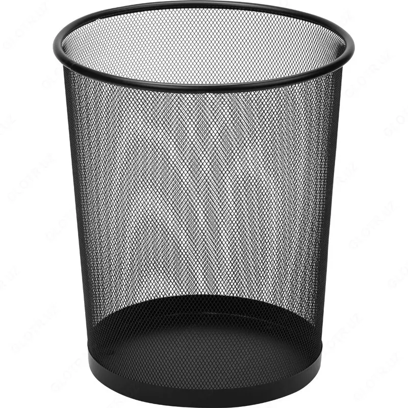 Корзина для бумаг, металлическая сетка (средняя)