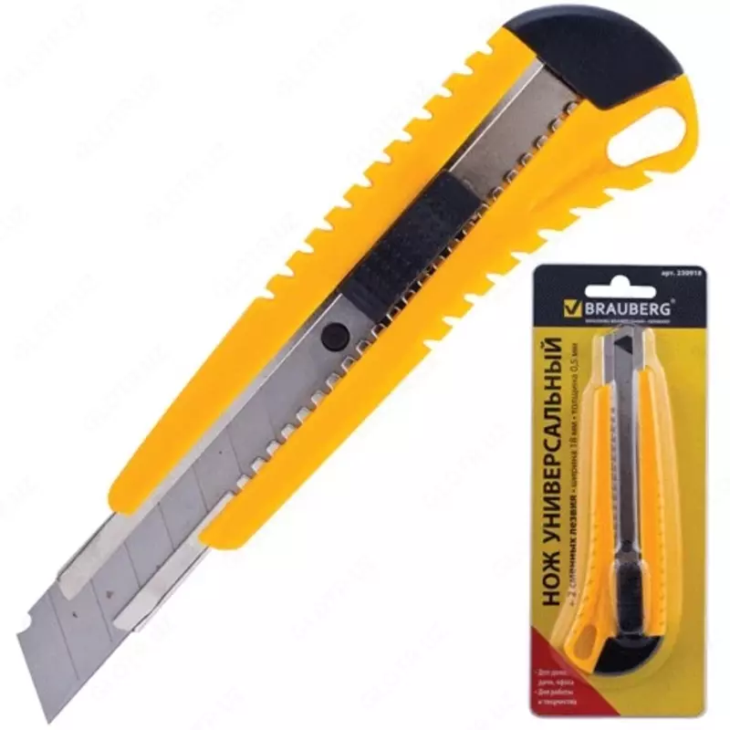 Нож канцелярский усиленный 18 мм