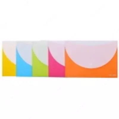 Папка-конверт А4 на кнопке (ассорти)