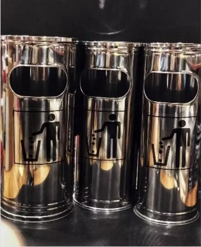 Урна металлическая, набор 3 шт