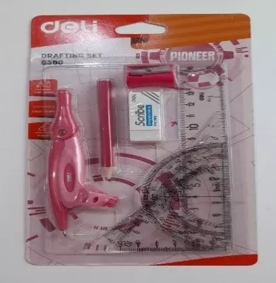 Набор чертежный с циркулем Deli Pioneer (DELI G-6300)