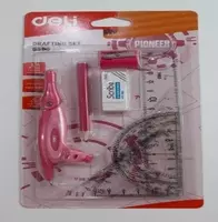 Набор чертежный с циркулем Deli Pioneer (DELI G-6300)