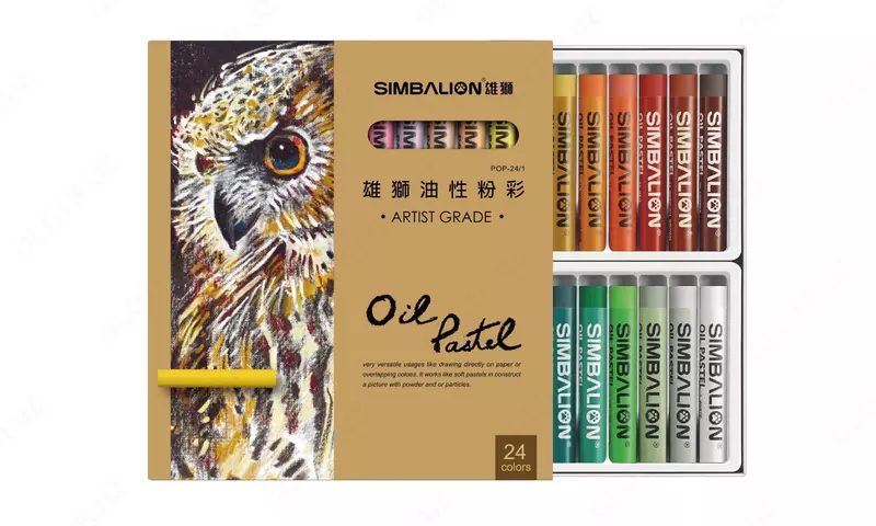Yog'li pastel SIMBALION Artist darajasidagi yog'li pastel (POP-24/1 24 CLORS)