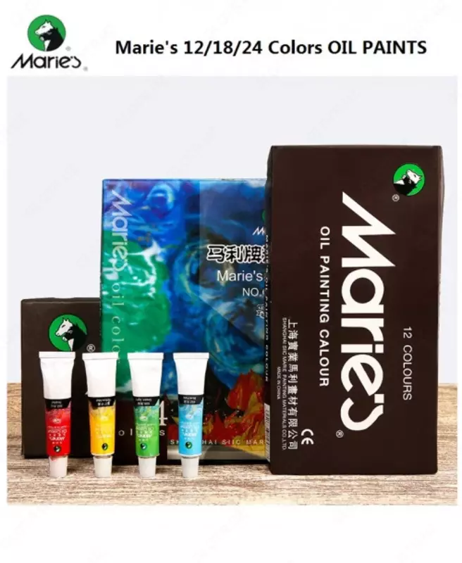 Краска акриловая Marie’s, набор 18 цветов