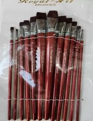 Набор синтетических художественных кистей Royal-Art (плоские) - 95 000 сум / шт.