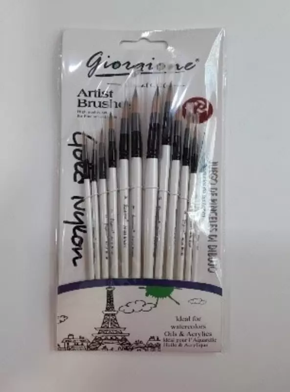 Badiiy cho'tkalar to'plami Giorgios Artist Brushes, 12 dona.