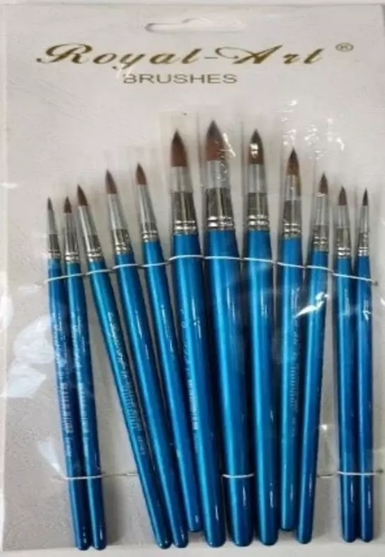 Набор синтетических художественных кистей Royal-Art, 12 шт