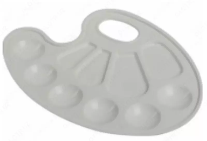 Палитра для красок овальная пластиковая (P-0148188)