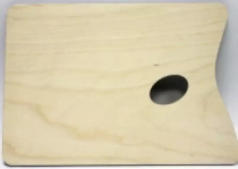 Bo'yoqlar uchun yog'och palitrasi, kvadrat (P-0148196)