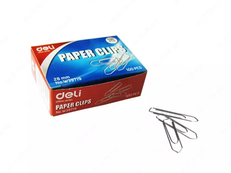 Скрепки канцелярские Deli 28 мм (P-0147664)