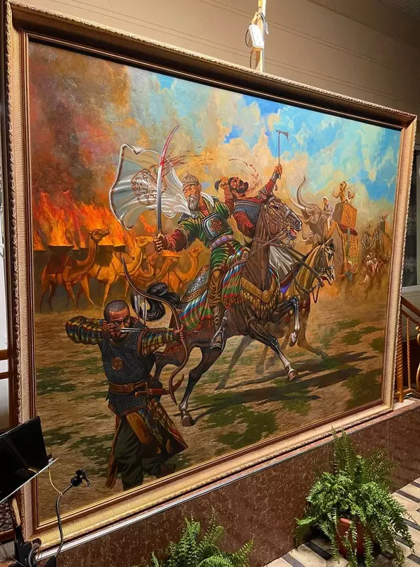 от 21 533 814 сум Картина Битва Амир Темура в Индии