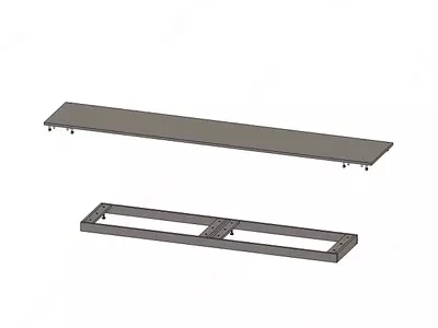 Декоративный топ 2300 и цоколь 1800