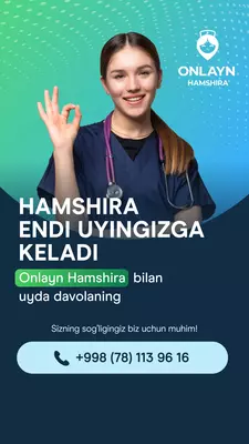 Onlayn Hamshira - Лечитесь дома с нами! - от 100 000 сум
