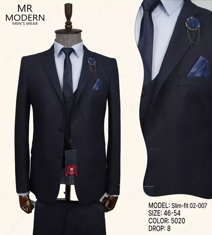  Slim-fit 02-007 Davron Tekstil Sanoati MCHJ