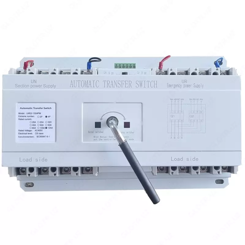 Автоматический ввод резерва АВР серии LWQ2-125/4PM; LWQ2-250/4PM; LWQ2-400/4PM; LWQ2-630/4PM; LWQ2-800/4PM;