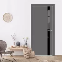 Межкомнатная дверь URBAN 1SV ONYX Silver Mould - по запросу