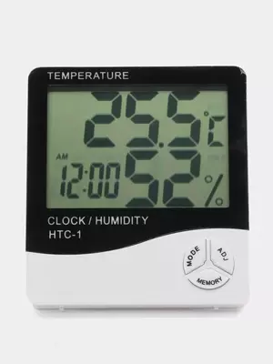 HTC-1 ob-havo stantsiyasi termometr higrometri bino ichida va tashqarisida harorat va namlikni o'lchaydi HTC-1 ob-havo stantsiyasi termometr higrometri bino ichida va tashqarisida harorat va namlikni o