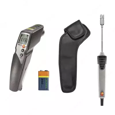 Комплект Testo 830-T4 Инфракрасный термометр и поверхностный зонд с подпружиненной термопарой 0563 8314 - от 13 000 000 сум / шт.