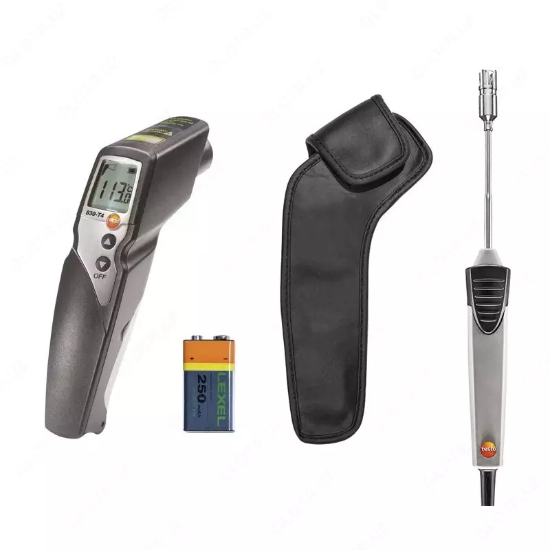 Testo 830-T4 infraqizil termometr va prujinali termojuftli sirt probini o'rnating 0563 8314 - {0} so'mdan