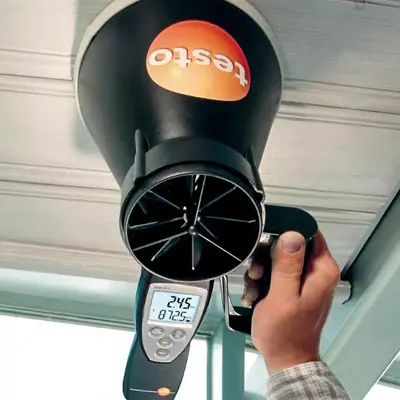 Testo 417 Set-1 Anemometr va huni to'plami 0563 4171