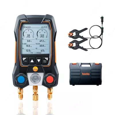 Цифровой манометрический коллектор Testo 550s комплект 1 в кейсе 0564 5501