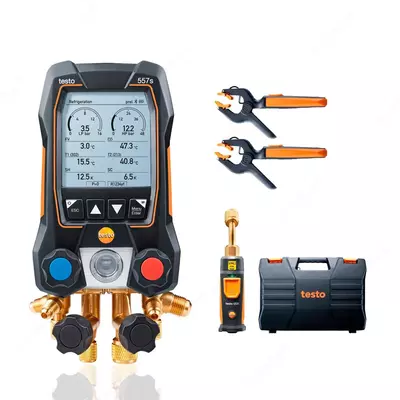 Цифровой манометрический коллектор Testo 557s комплект 1 в кейсе 0564 5571