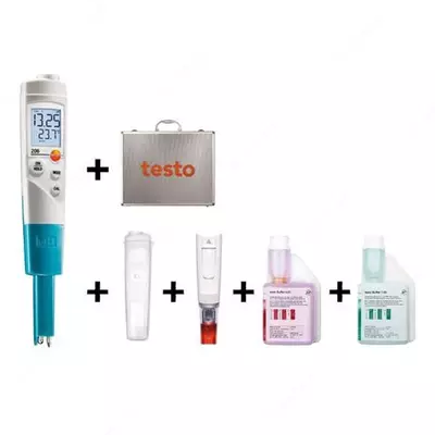 Стартовый комплект Testo 206-pH1 Карманный pH-метр с принадлежностями  0563 2065