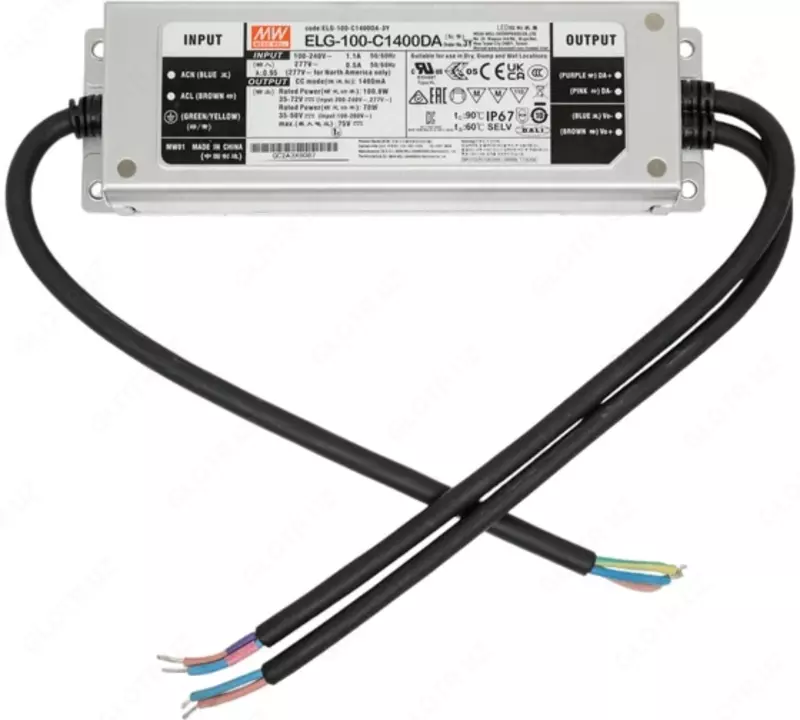 LED-драйвер Mean Well ELG-100-C1400DA-3YAC-DC