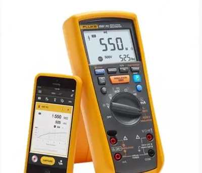Fluke 1587/MDT FC — комплект мультиметр-мегаомметр c функцией беспроводной связи + токовые клещи + индикатор чередования фаз - от 10 000 000 сум / шт.
