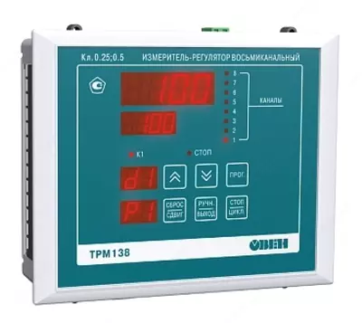 ТРМ138-Р.Щ7 - восьмиканальный регулятор с RS-485
