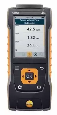 testo 440 - прибор для измерения скорости и оценки качества воздуха в помещении