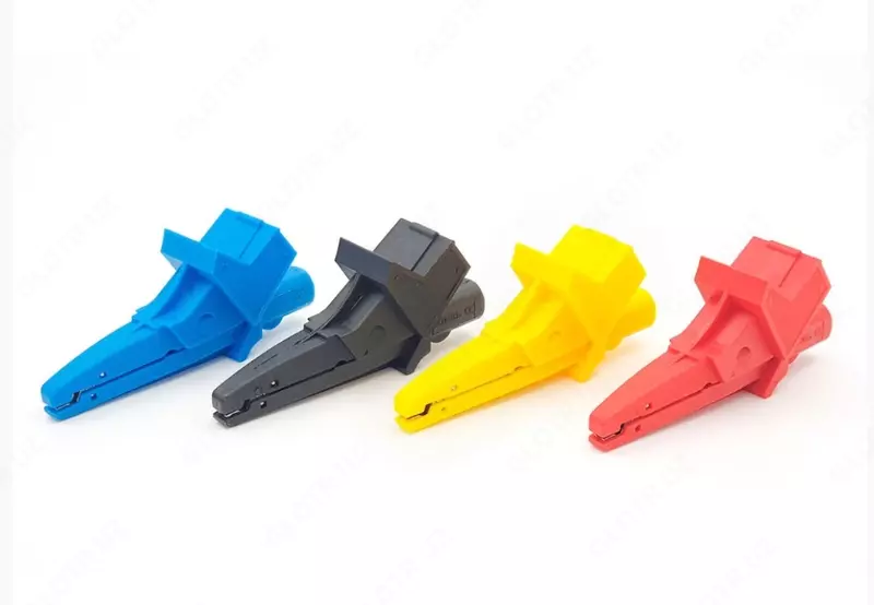 WAKRO4KRU — комплект зажимов крокодил изолированных 4 штуки